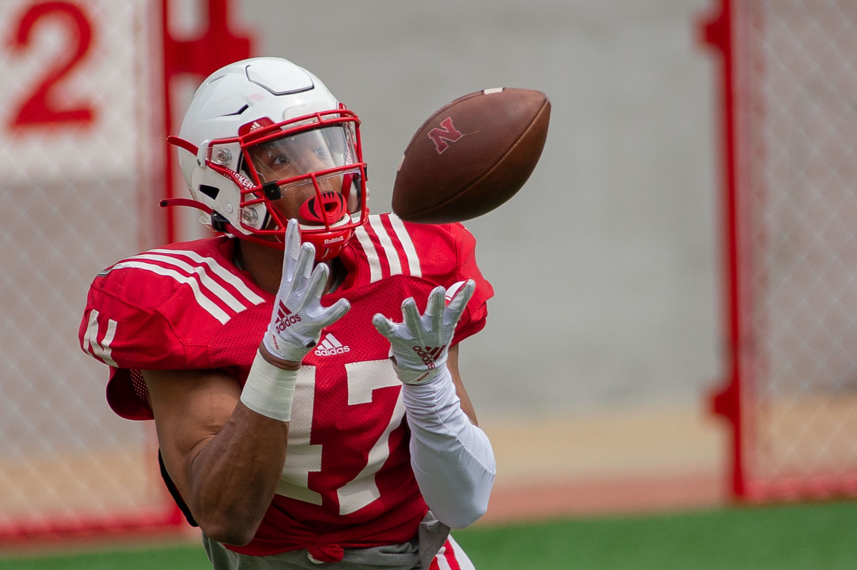 Nebraska football practice, 4.17
